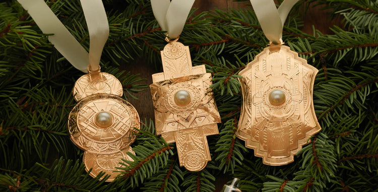 Gold and Silver Plated Ornaments - Wendell August Forge