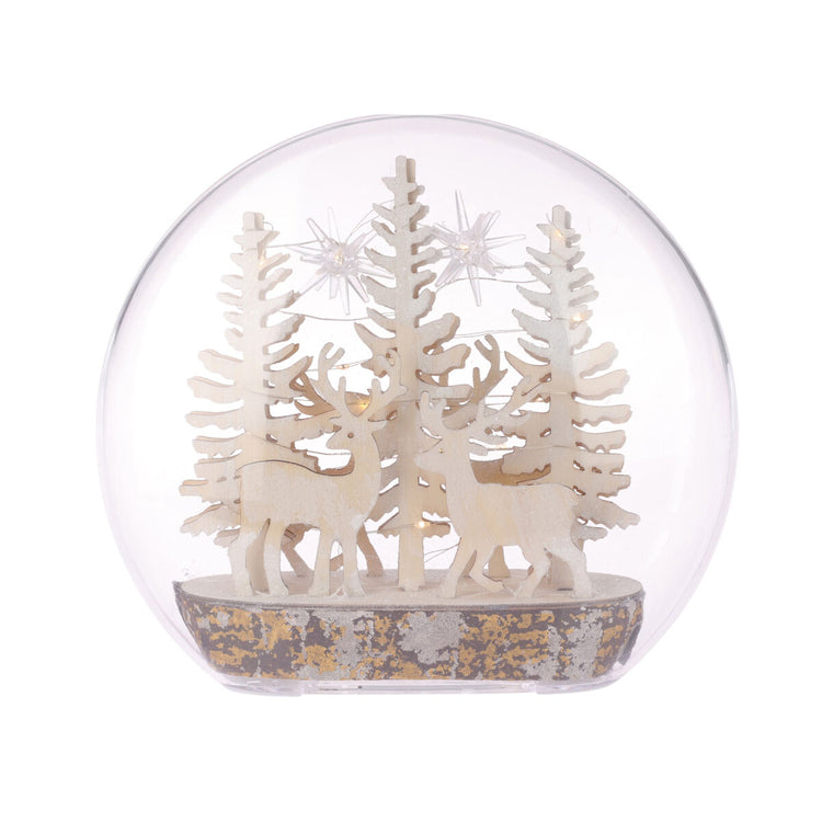 LED Dome with Reindeer