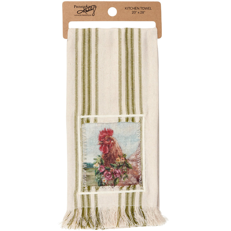 Kitchen Towel - Floral Chicken