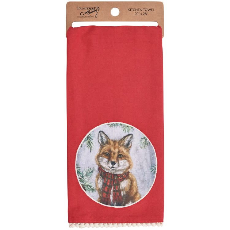 Winter Fox Kitchen Towel
