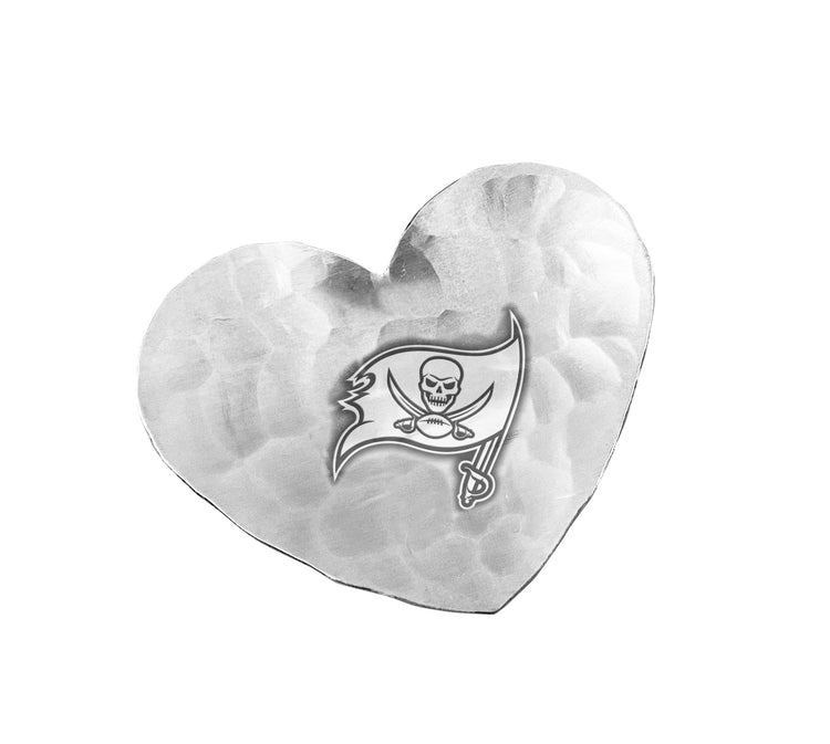 Tampa Bay Buccaneers Small Heart Tray