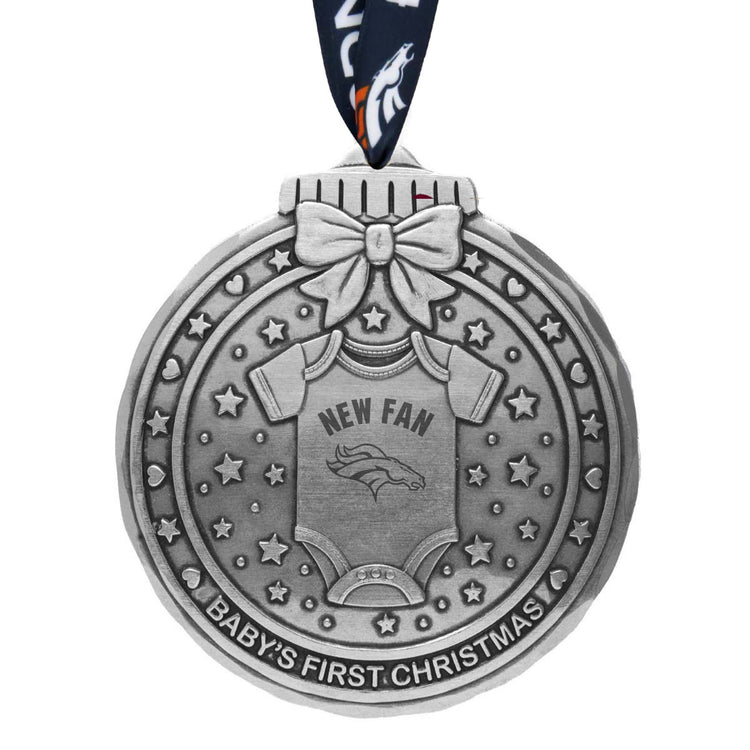Denver Broncos Babys First Touchdown Ornament