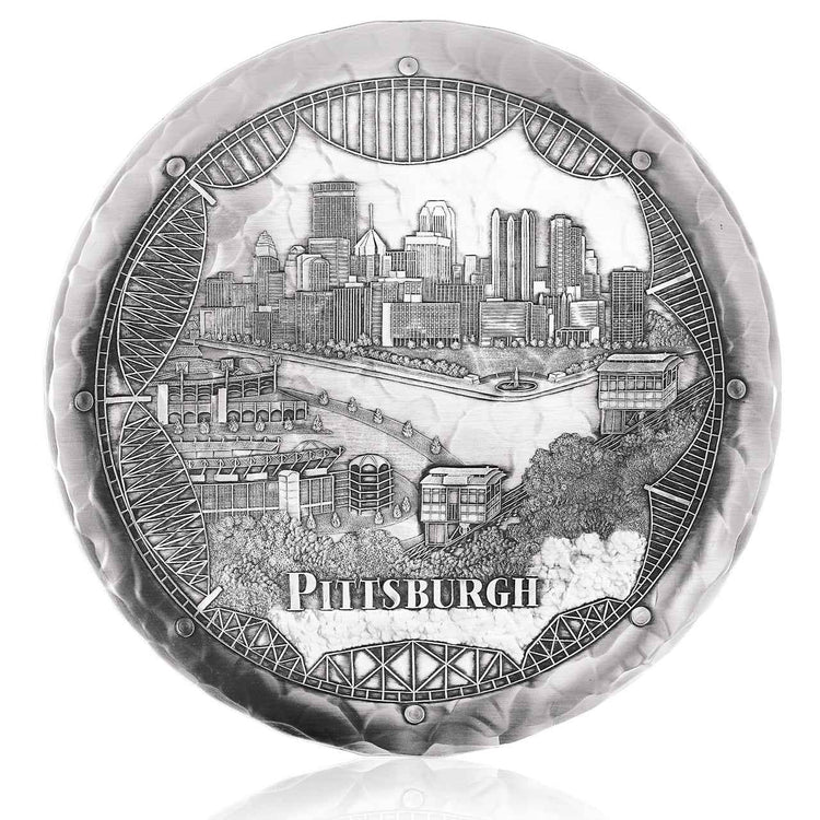 Pittsburgh Bridges Skyline Plate