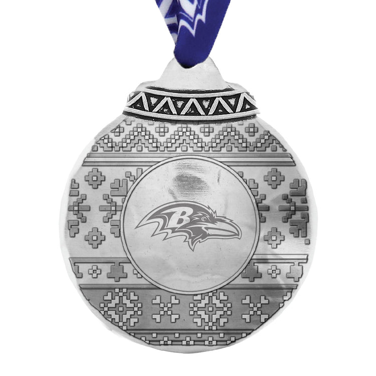 Baltimore Ravens Ugly Sweater Ornament