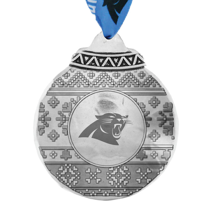 Carolina Panthers Ugly Sweater Ornament