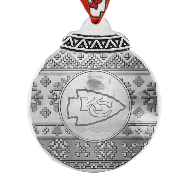Kansas City Chiefs Ugly Sweater Ornament