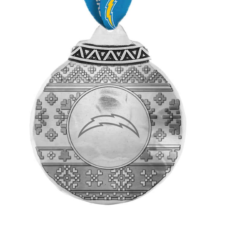 Los Angeles Chargers Ugly Sweater Ornament