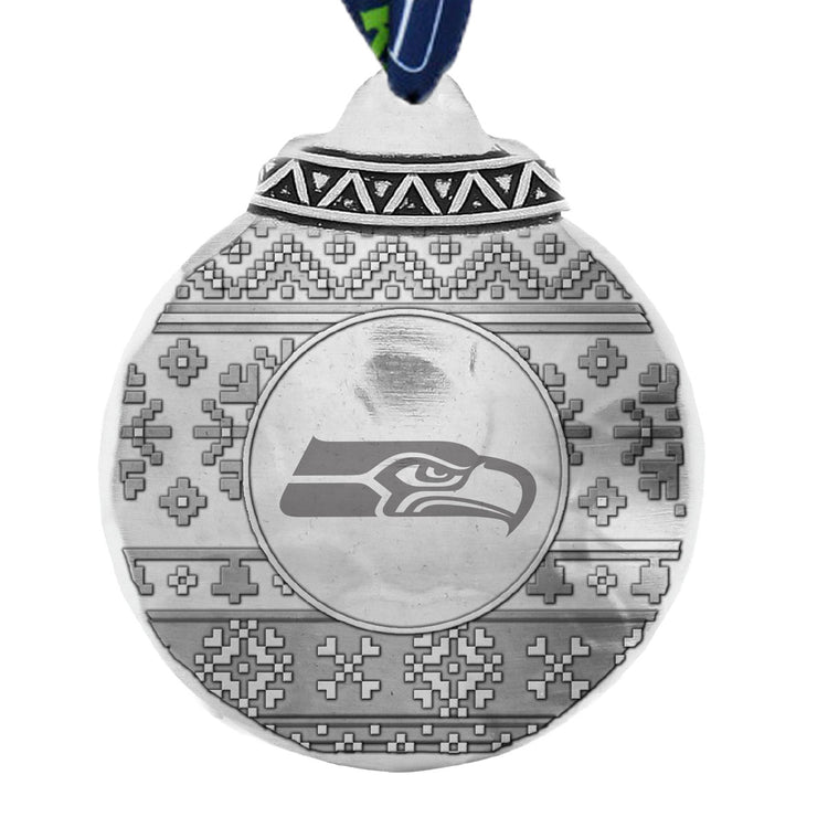 Seattle Seahawks Ugly Sweater Ornament