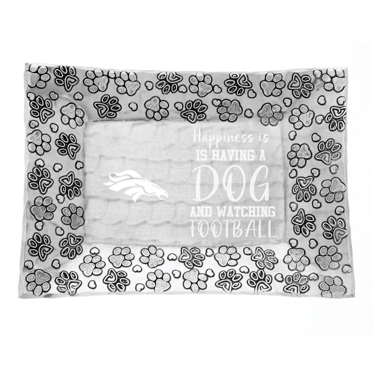 Denver Broncos Expressions Pet Dog Tray