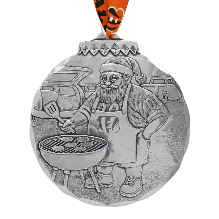 Cincinnati Bengals Santas Sizzlin Tailgate Ornament