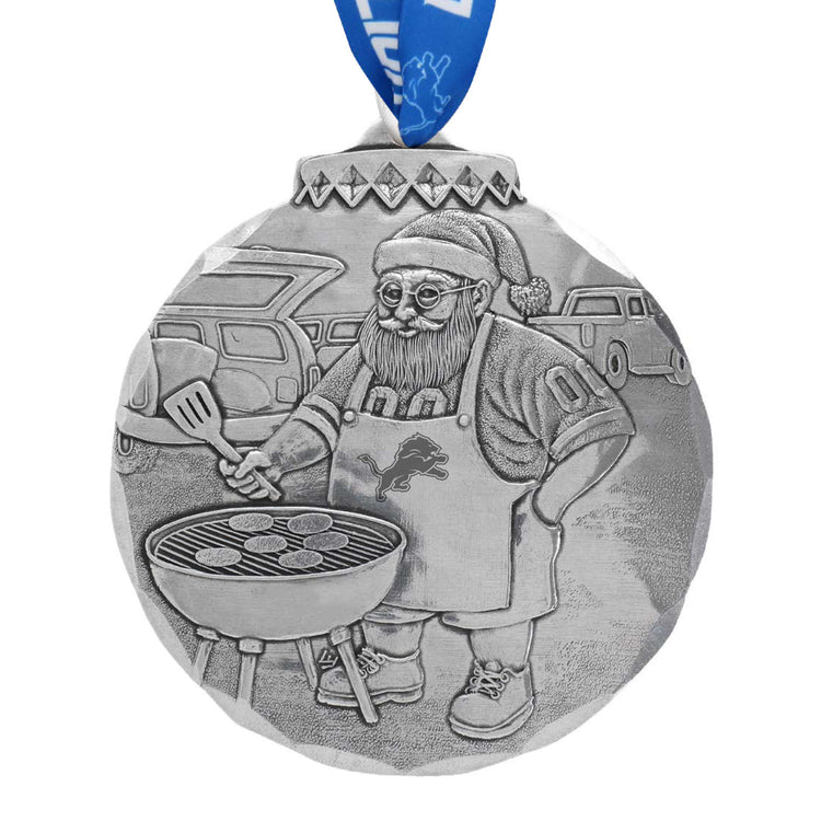 Detroit Lions Santas Sizzlin Tailgate Ornament