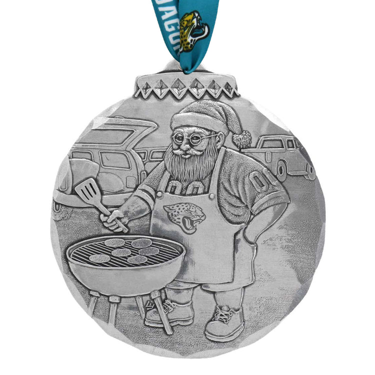 Jacksonville Jaguars Santas Sizzlin Tailgate Ornament