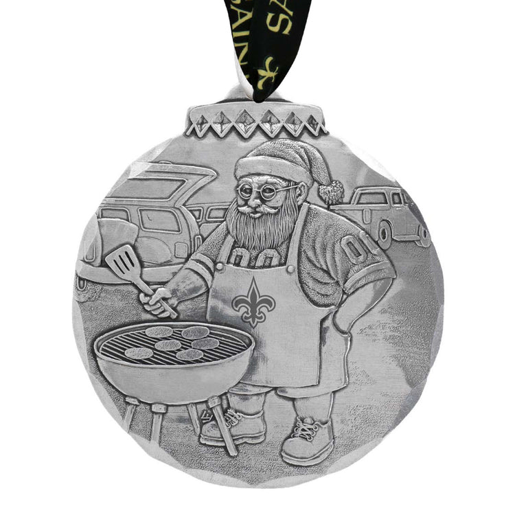 New Orleans Saints Santas Sizzlin Tailgate Ornament