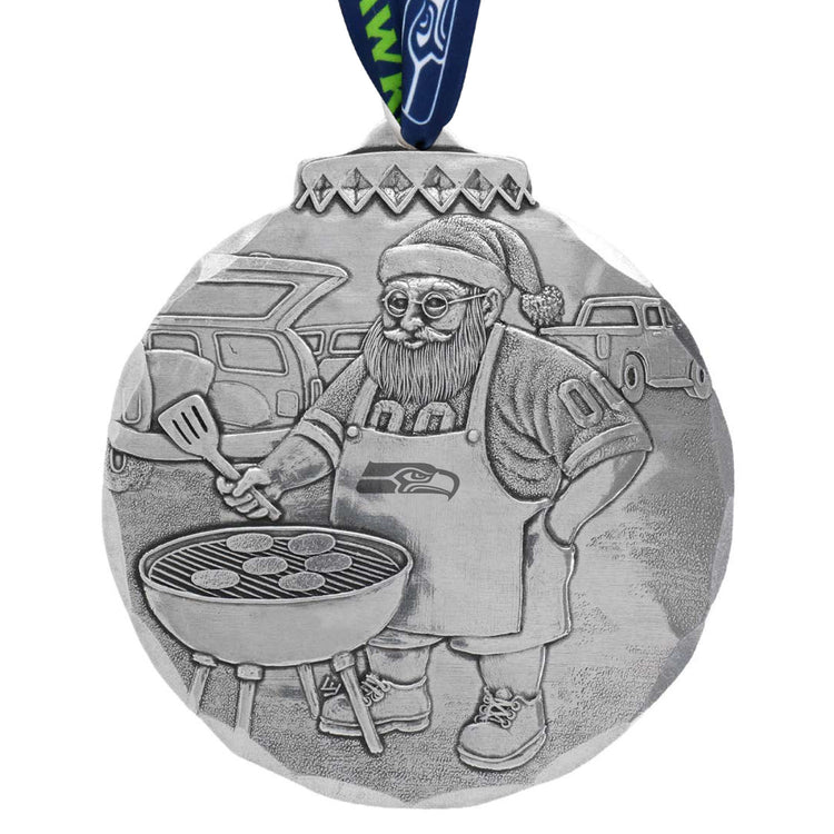 Seattle Seahawks Santas Sizzlin Tailgate Ornament