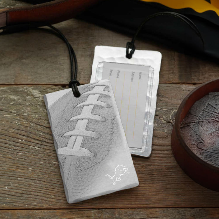 Detroit Lions Football Bag Tag