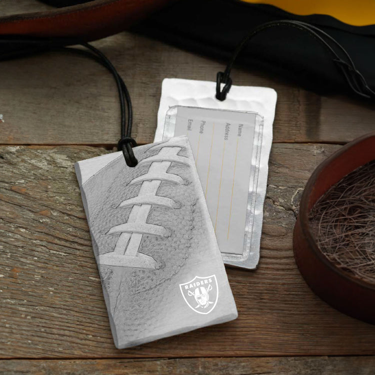 Las Vegas Raiders Football Bag Tag