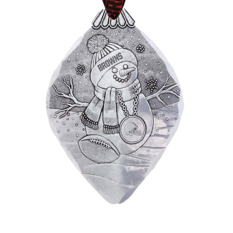 Cleveland Browns Superfan Snowman Ornament