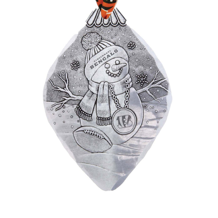 Cincinnati Bengals Superfan Snowman Ornament
