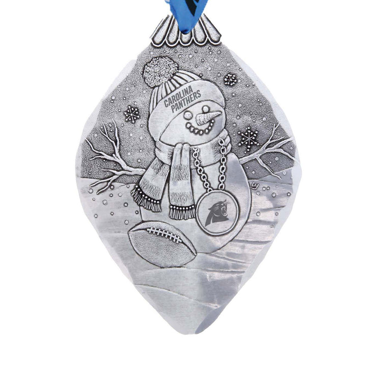 Carolina Panthers Superfan Snowman Ornament