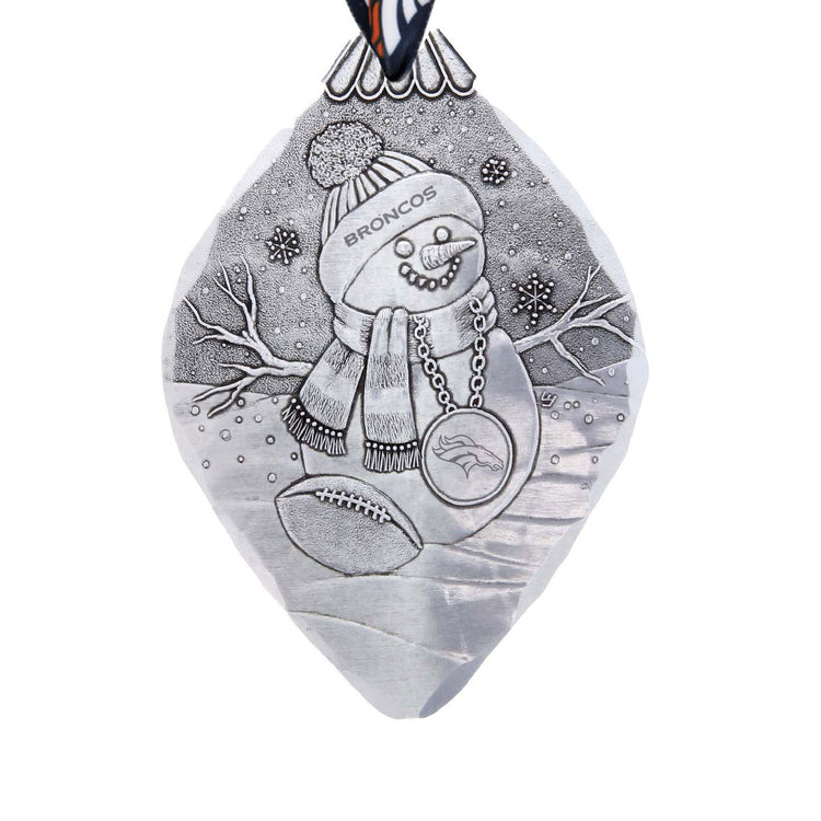 Denver Broncos Superfan Snowman Ornament