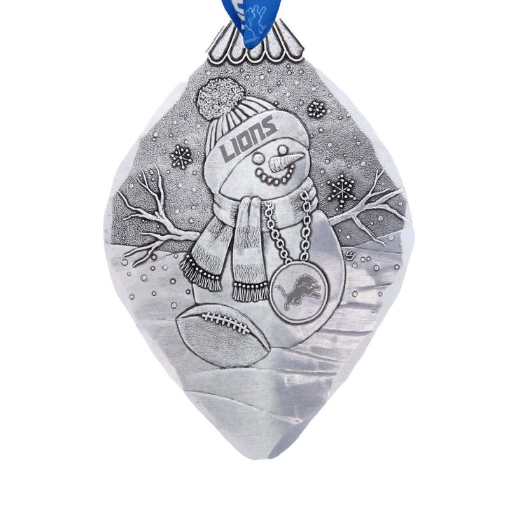 Detroit Lions Superfan Snowman Ornament