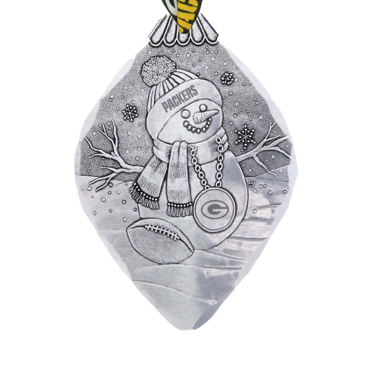 Green Bay Packers Superfan Snowman Ornament