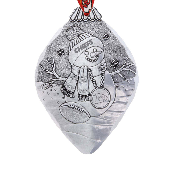 Kansas City Chiefs Superfan Snowman Ornament