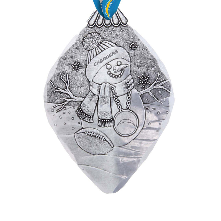 Los Angeles Chargers Superfan Snowman Ornament