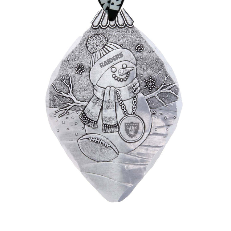 Las Vegas Raiders Superfan Snowman Ornament