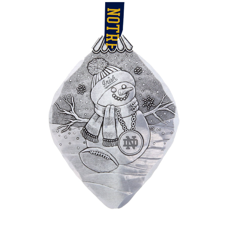 Notre Dame Superfan Snowman Ornament