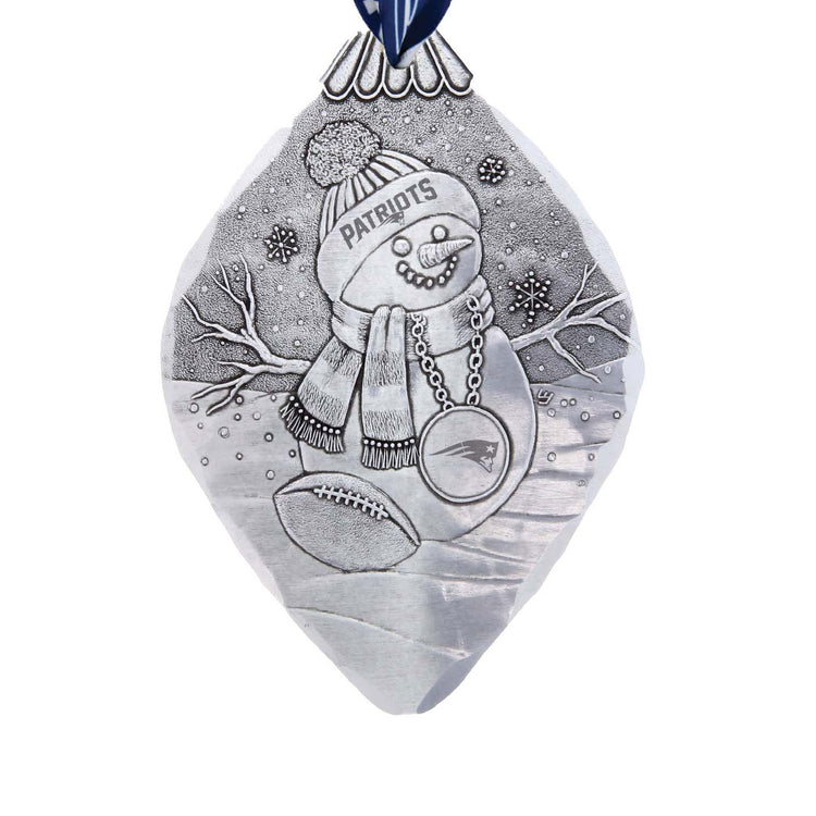 New England Patriots Superfan Snowman Ornament