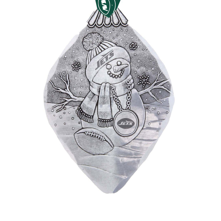 New York Jets Superfan Snowman Ornament