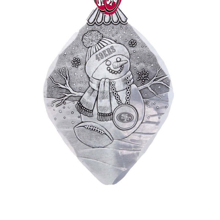 San Francisco 49ers Superfan Snowman Ornament