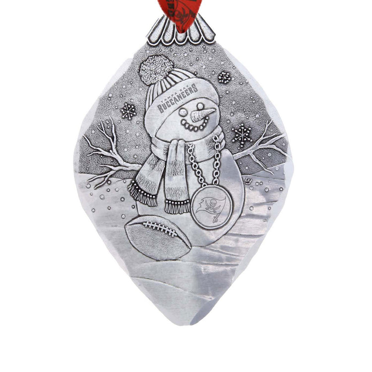 Tampa Bay Buccaneers Superfan Snowman Ornament