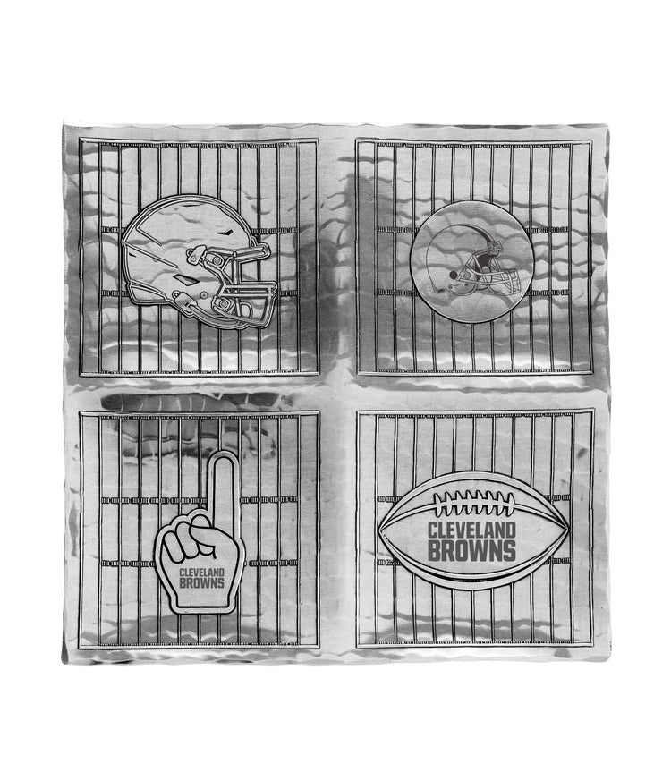 Cleveland Browns Game Day Quad Serving Tray