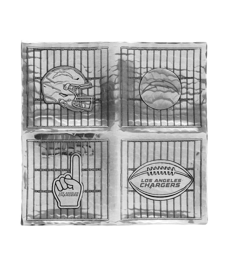 Los Angeles Chargers Game Day Quad Serving Tray