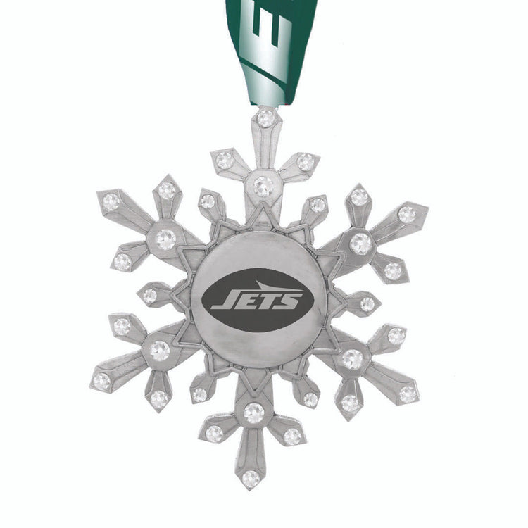New York Jets Snowflake Collectible Ornament