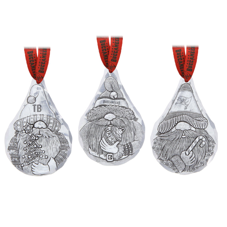 Tampa Bay Buccaneers 3-Piece Gridiron Gnomes Ornament Set