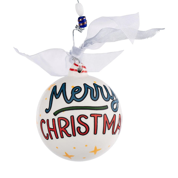 Merry Christmas Nutcracker Ceramic Ornament