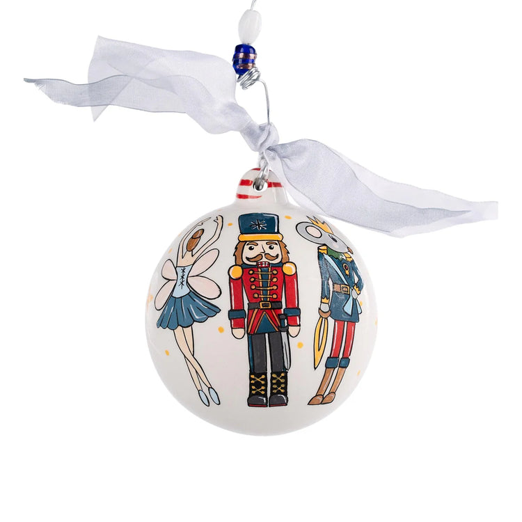 Merry Christmas Nutcracker Ceramic Ornament