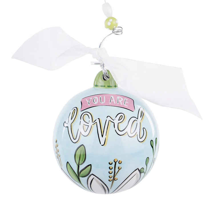 Mom You Are Loved Ceramic Ornament