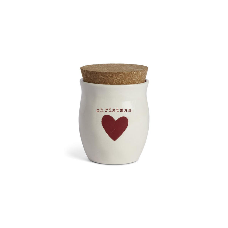 Christmas Heart Small Candle