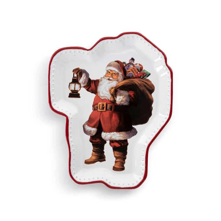 Here Comes Santa Claus Ceramic Plate
