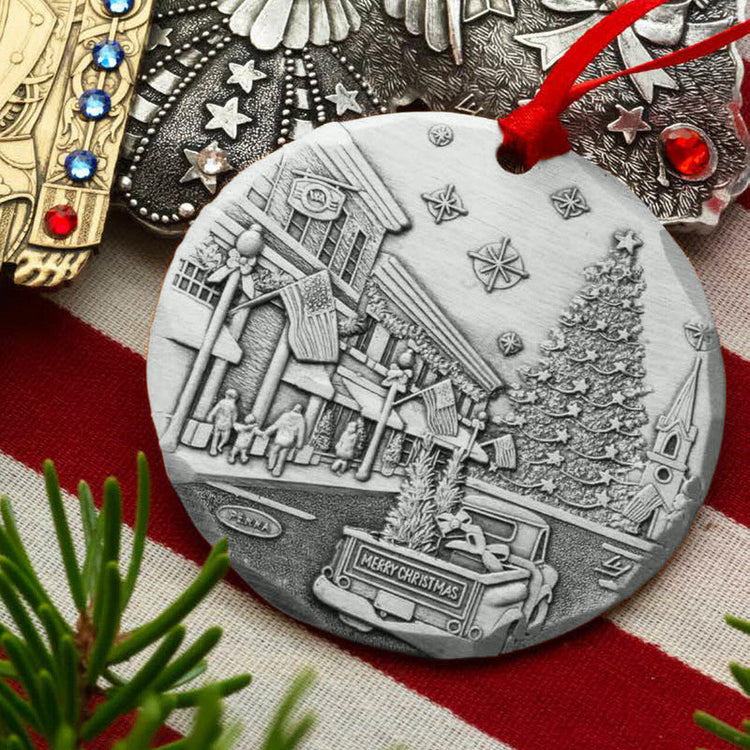 2021 Annual Ornament- An American Christmas (Aluminum)