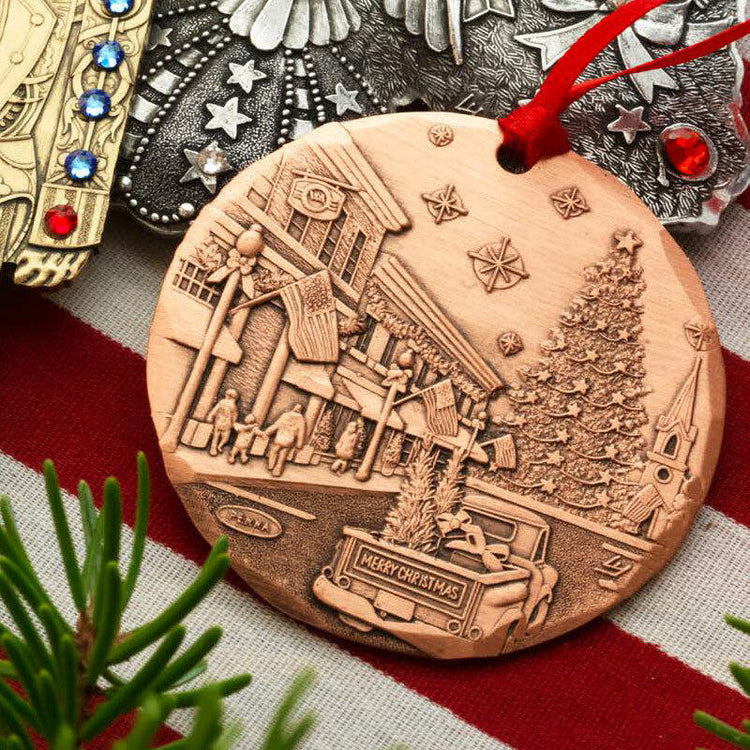 2021 Annual Ornament- An American Christmas (Copper)