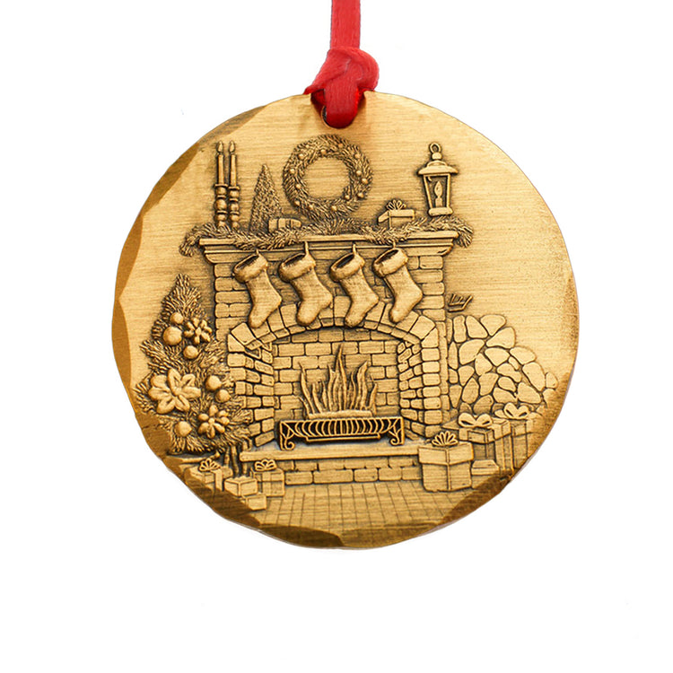 2026 Annual Ornament- Cozy Christmas Hearth (Bronze)