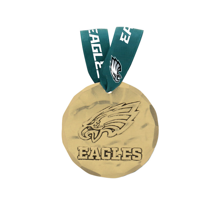 Philadelphia Eagles Small Round Ornament (Bronze)