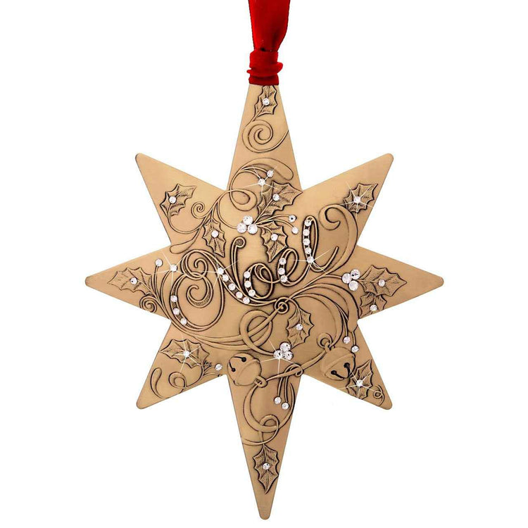 Limited Edition Noel Centennial Star Ornament with Crystals (Bronze)