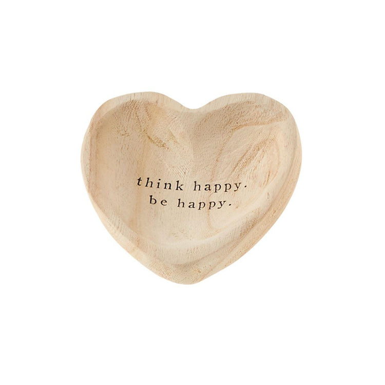 Think Wood Heart Trinket Tray