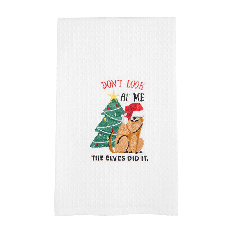 Too Late To Be Good Dog Holiday Hand Towel